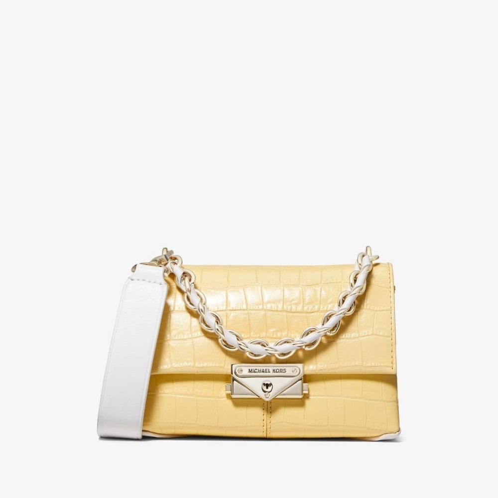 Michael Kors Cece crocodile-embossed shoulder bag